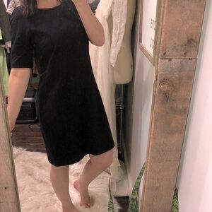 Talbots black shift dress size 12 petite